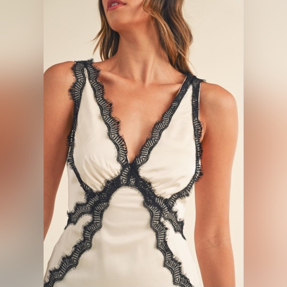 PLUNGE CAMI DRESS - Picture 4 of 7